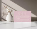 Dusky Pink Wedding Invitations Enclosure Cards | Pack of 10 | A6 - Larosier Prints