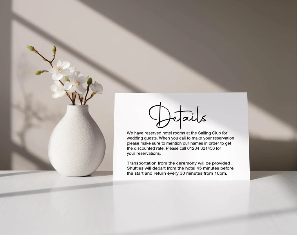 Minimalist Wedding Invitation Suite - Larosier Prints