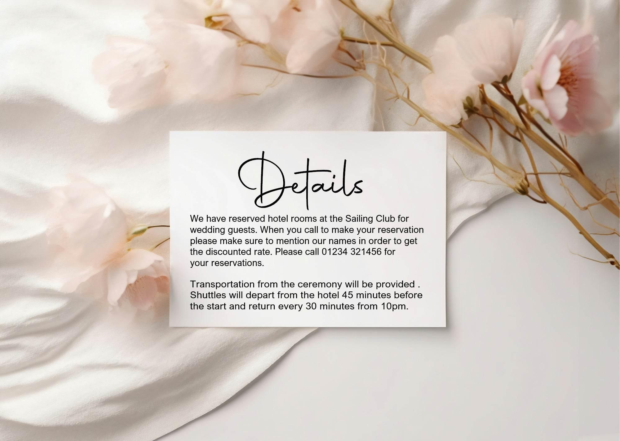 Minimalist Wedding Invitation Suite - Larosier Prints