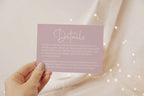 Dusky Pink Wedding Invitations Enclosure Cards | Pack of 10 | A6 - Larosier Prints