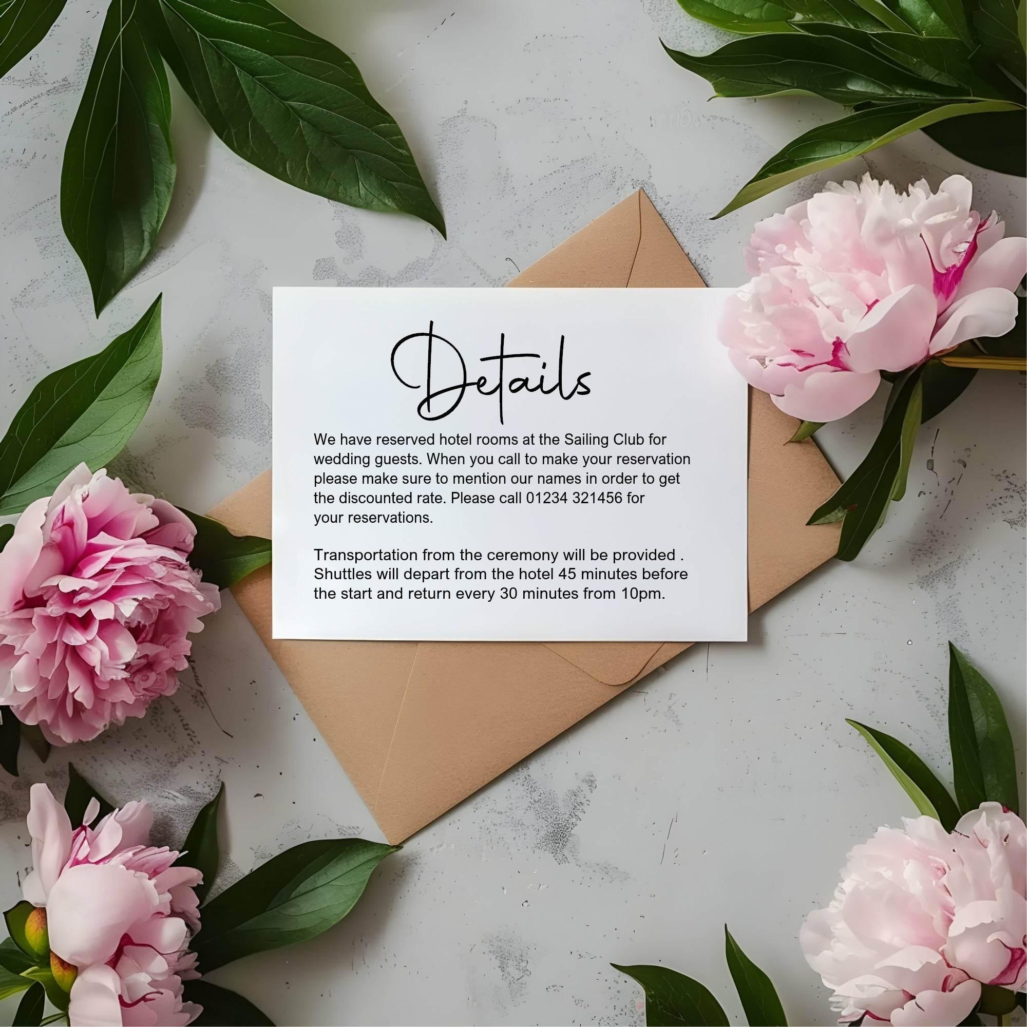 Minimalist Wedding Invitation Suite - Larosier Prints