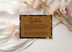 Moody Floral Wedding Place Cards | Pack Of 10