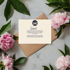 Celestial Swan wedding enclosure cards
