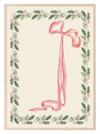 Bow & Holly Print | Christmas Wall Art - Larosier Prints