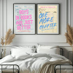 Boys in Books Are Just Better Print | Reading Quote Wall Art | Typography - Larosier Prints