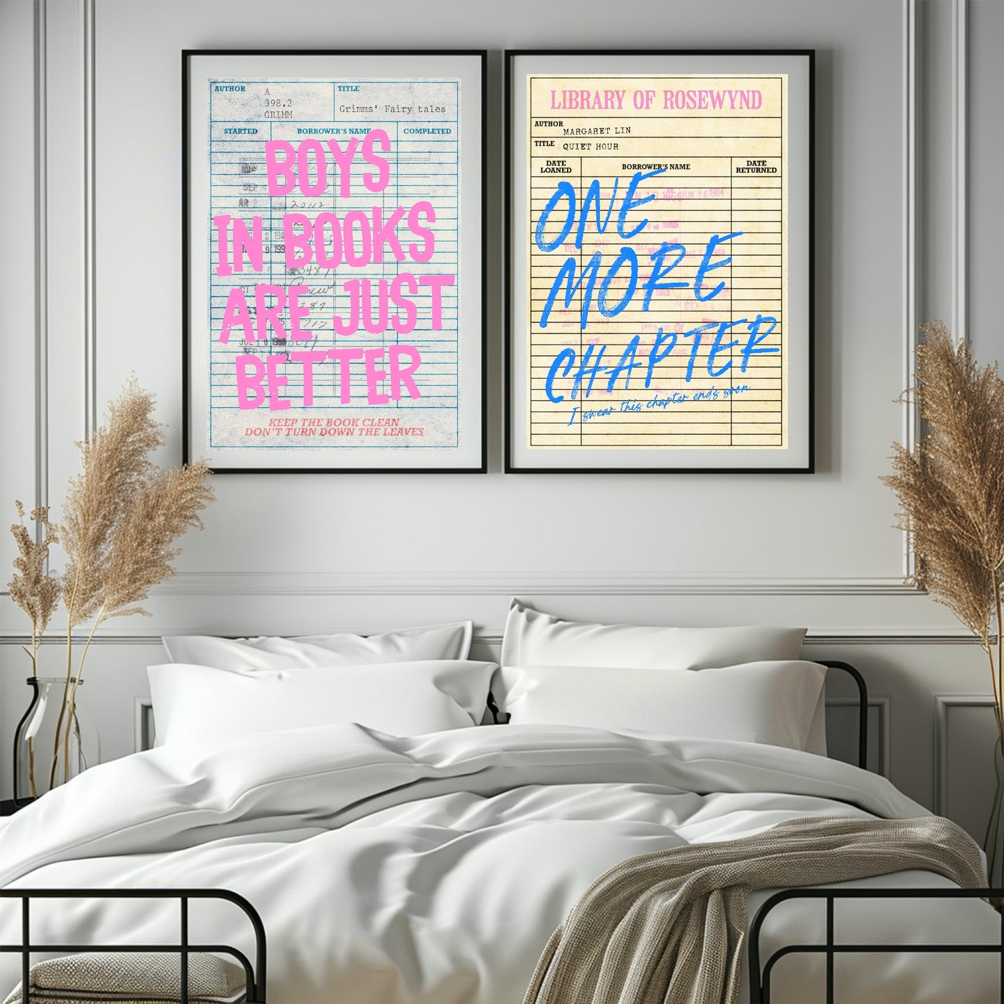 Boys in Books Are Just Better Print | Reading Quote Wall Art | Typography