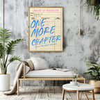 One More Chapter Print | Reading Quote Wall Art | Typography - Larosier Prints
