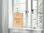Boojee Witch Print | Orange Stripes | Fun Halloween Wall Art - Larosier Prints