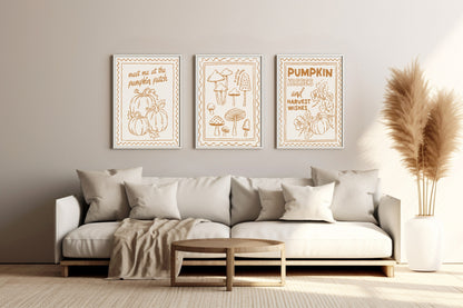 A Little Autumn Magic Print | Mushroom Home Wall Art