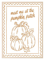 Meet Me At The Pumpkin Patch Print | Autumnal Home Wall Art - Larosier Prints