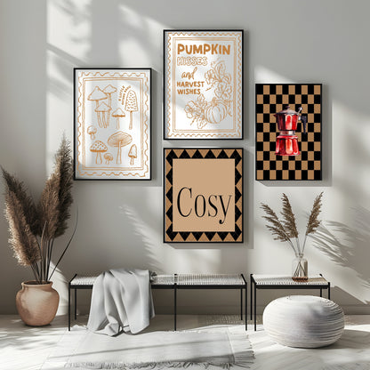 Cosy Print | Diamond Autumnal Home Wall Art