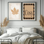 Cosy Print | Diamond Autumnal Home Wall Art - Larosier Prints