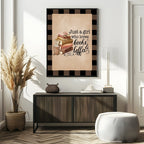 Just A Girl Who Loves Books & Coffee Print | Autumnal Wall Art - Larosier Prints