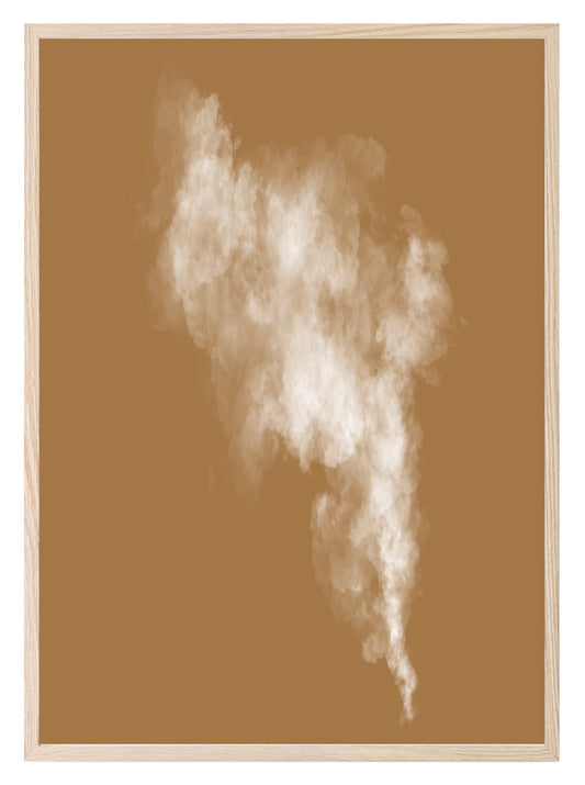 Autumnal Smoke Wall Art Print | Caramel & Cotton