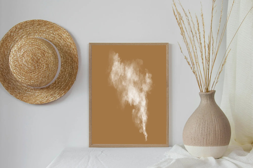 Autumnal Smoke Wall Art Print | Caramel & Cotton - Larosier Prints