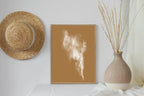 Autumnal Smoke Wall Art Print | Caramel & Cotton - Larosier Prints