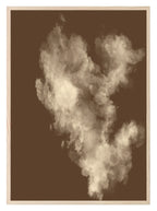 Autumnal Smoke Wall Art Print | Chocolate Brown & Cotton - Larosier Prints