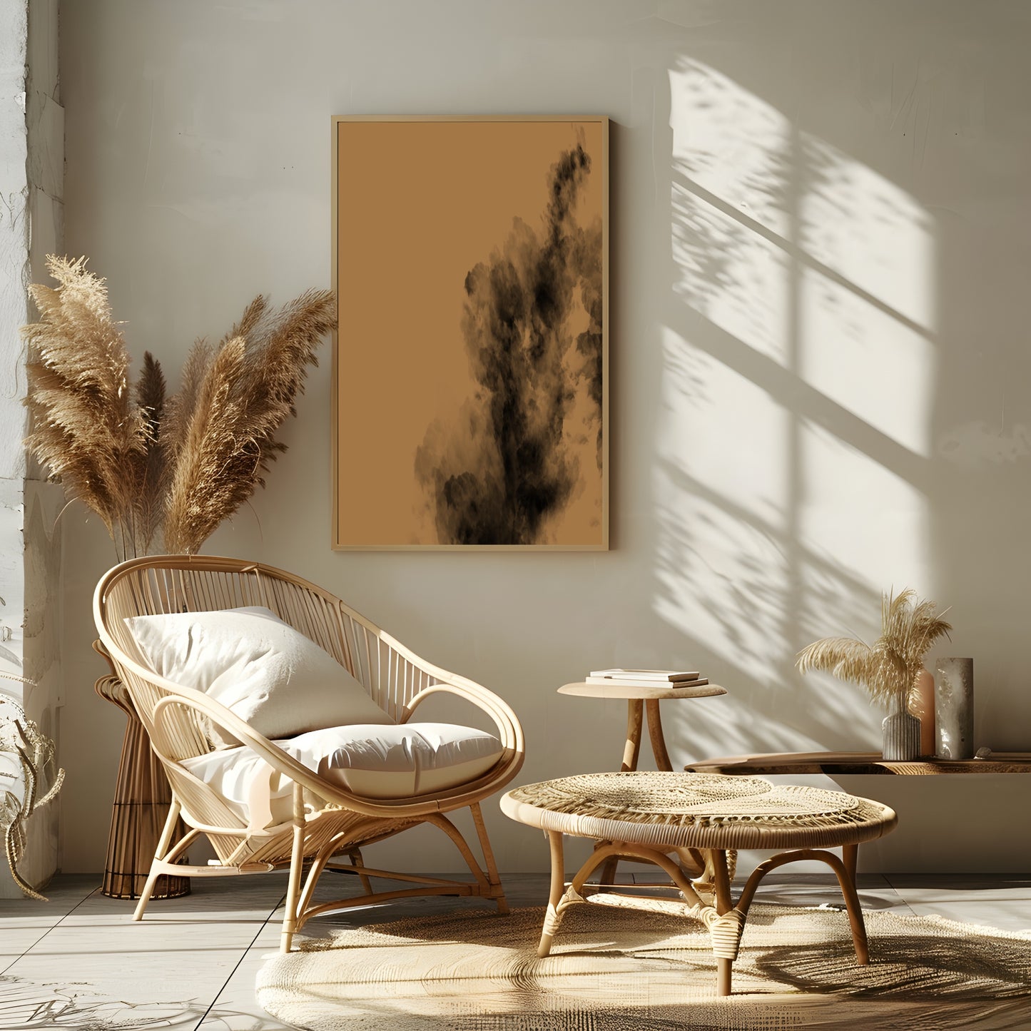 Autumnal Smoke Wall Art Print | Caramel
