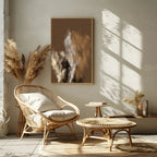 Autumnal Smoke Wall Art Print | Chocolate Brown - Larosier Prints
