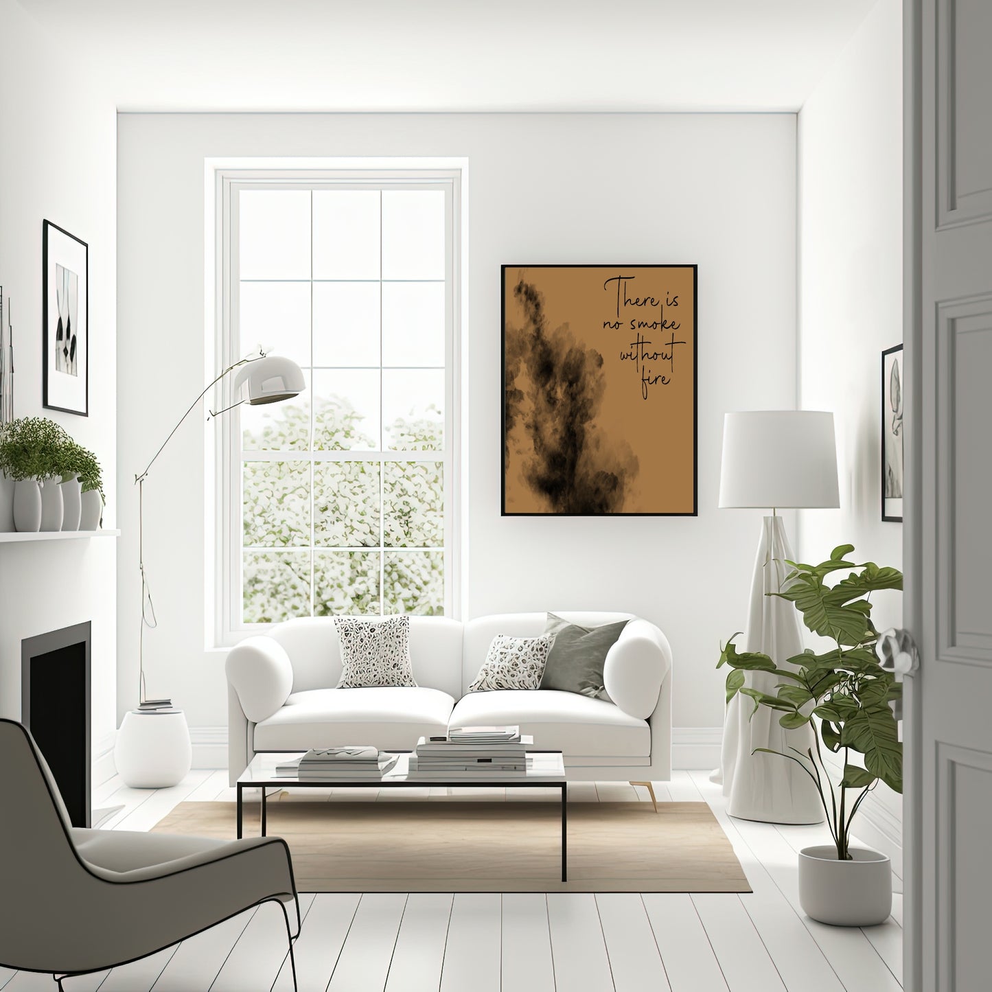 There Is No Smoke Without Fire Wall Art Print