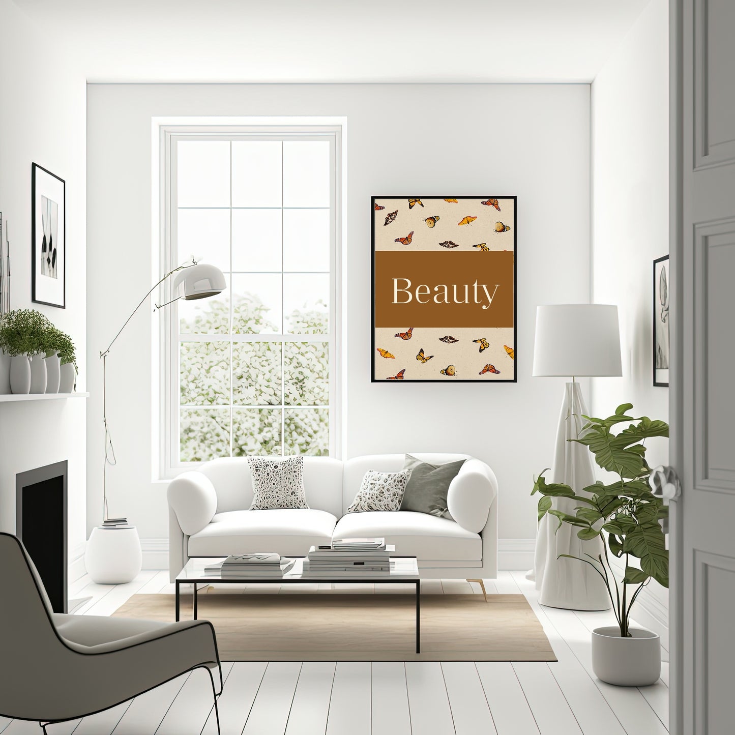 Autumnal Beauty Butterfly Wall Art Print