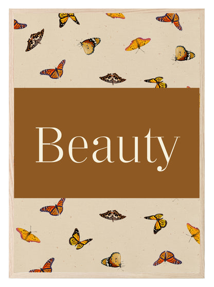 Autumnal Beauty Butterfly Wall Art Print