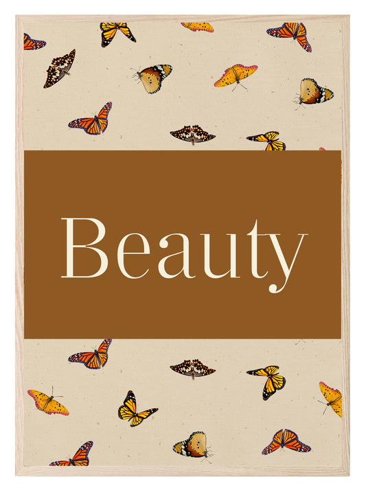 Autumnal Beauty Butterfly Wall Art Print
