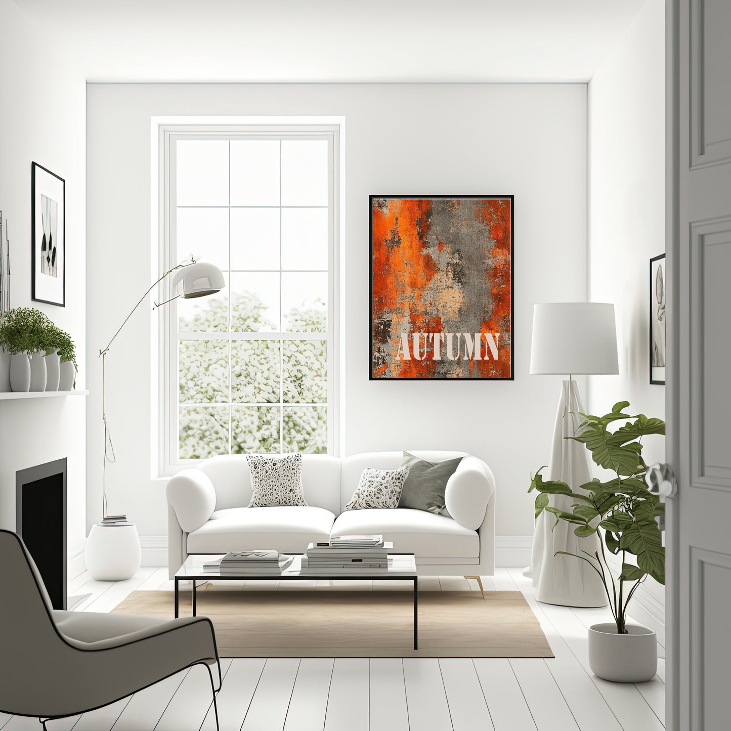 Autumn Grunge Wall Art Print