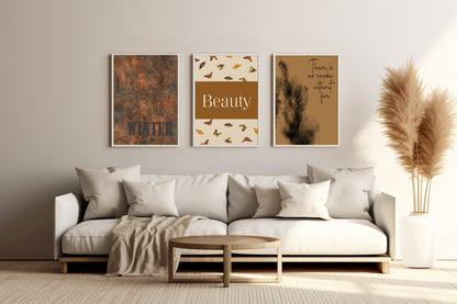 Autumn Grunge Wall Art Print