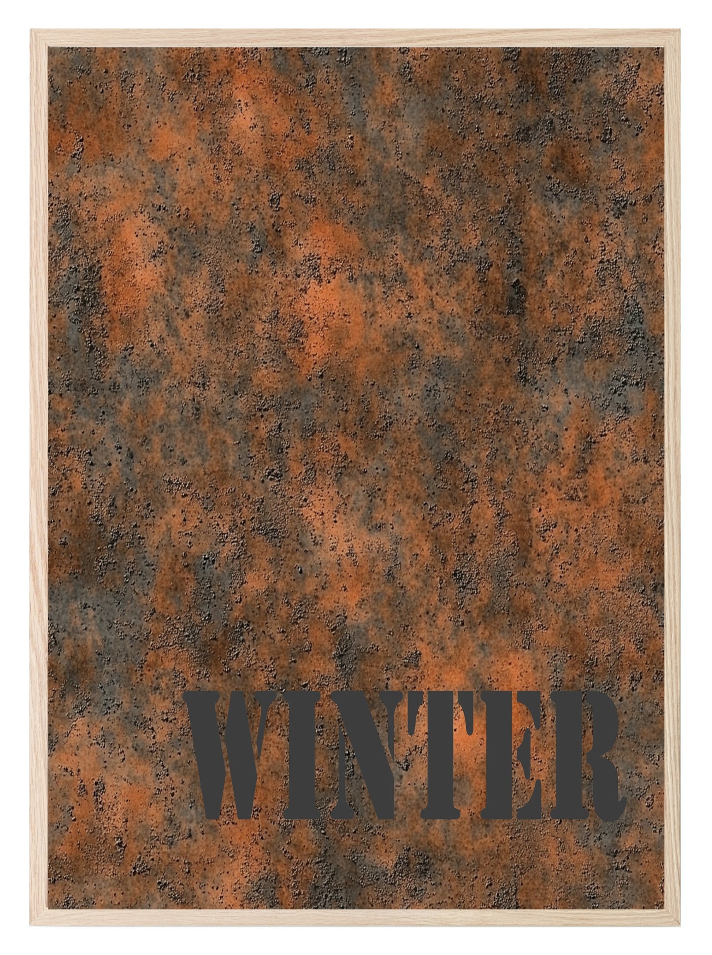 Winter Grunge Wall Art Print