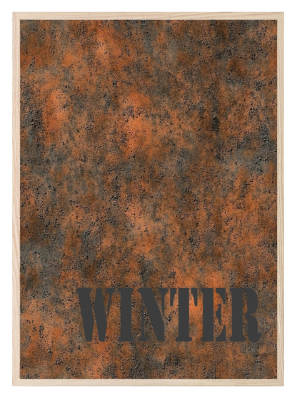 Winter Grunge Wall Art Print