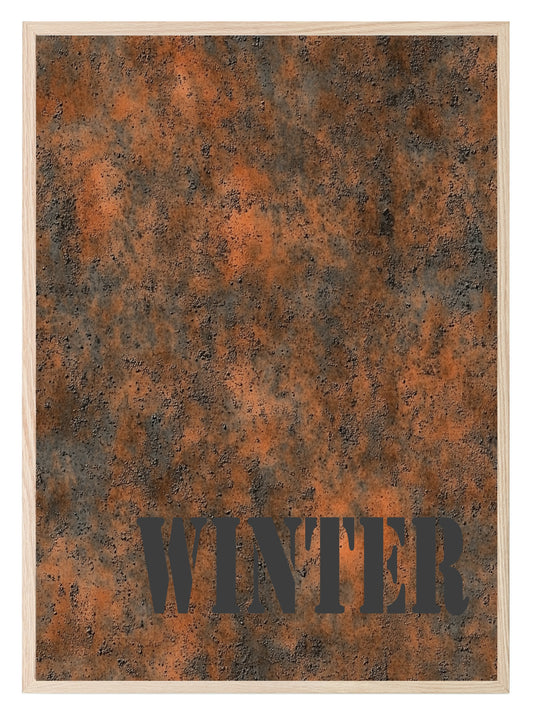 Winter Grunge Wall Art Print