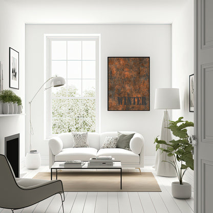 Winter Grunge Wall Art Print