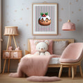 Personalised Christmas My Little Pudding Forever Print | Double Sided | Green & Pink - Larosier Prints