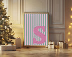 Personalised Christmas My Little Pudding Forever Print | Double Sided | Green & Pink - Larosier Prints