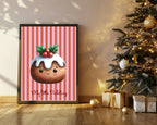 Personalised Christmas My Little Pudding Forever Print | Double Sided | Red & Pink - Larosier Prints