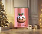 Personalised Christmas My Little Pudding Forever Print | Double Sided | Red & Pink - Larosier Prints