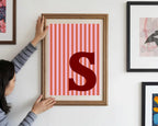 Personalised Christmas My Little Pudding Forever Print | Double Sided | Red & Pink - Larosier Prints