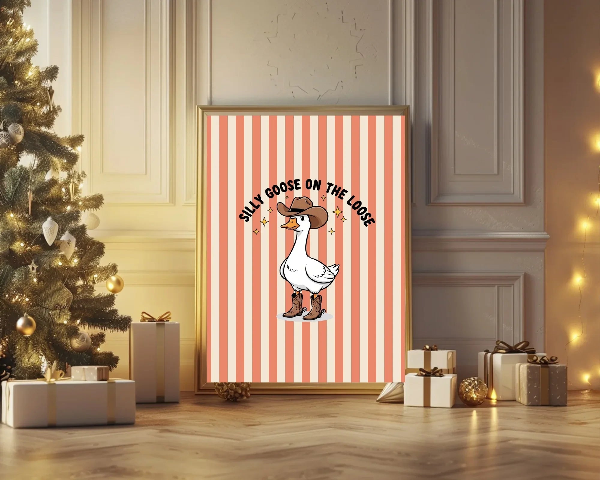 Christmas Silly Goose Forever Print | Double Sided - Larosier Prints