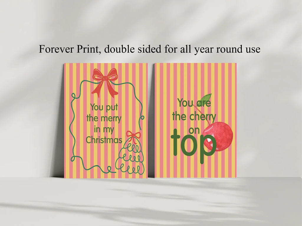 Christmas Romantic Forever Print | Double Sided - Larosier Prints