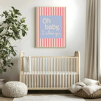 Christmas Santa Baby Forever Print | Double Sided - Larosier Prints