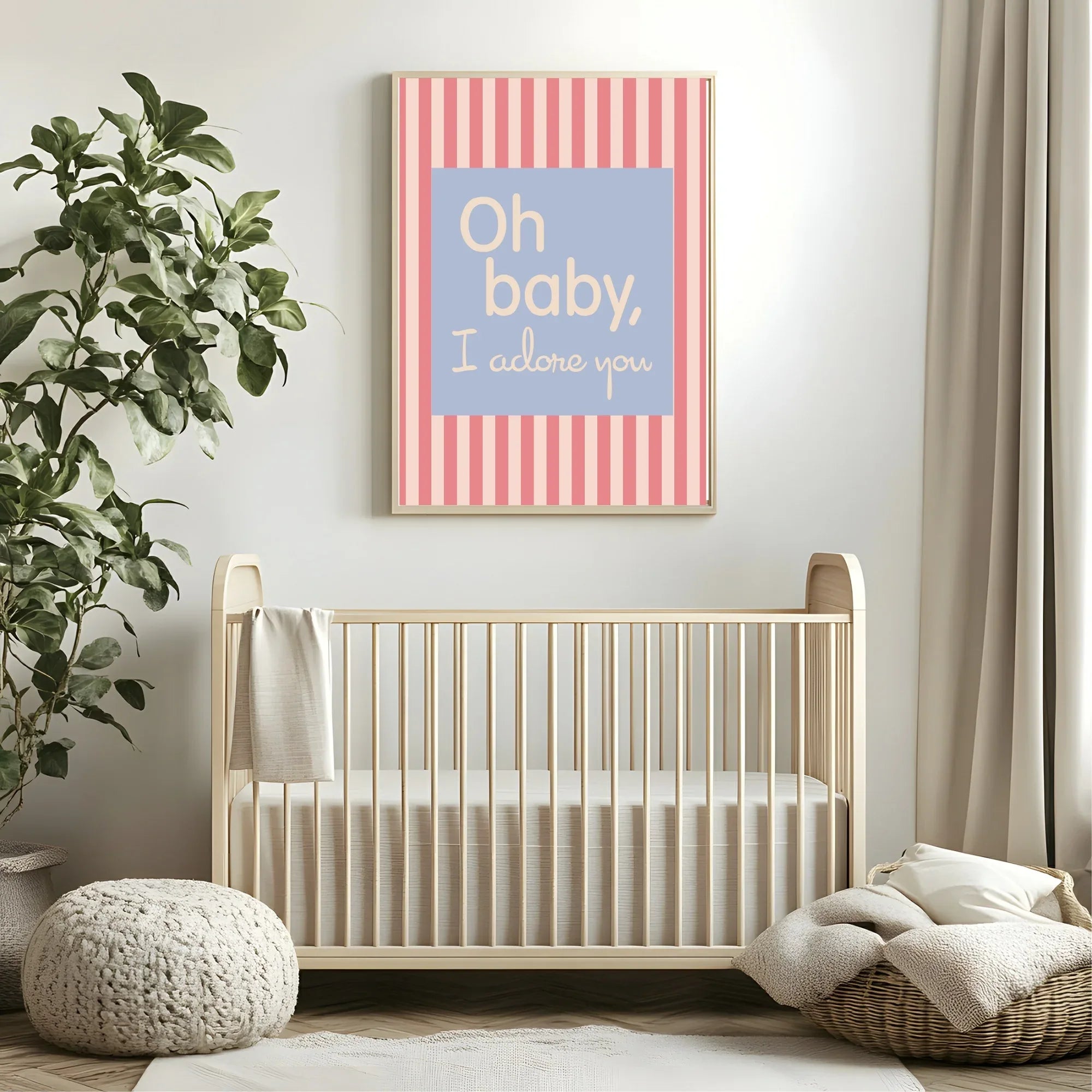 Christmas Santa Baby Forever Print | Double Sided - Larosier Prints