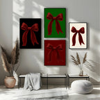 Christmas Red Velvet Bow Print | Colour Options - Larosier Prints