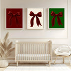 Christmas Red Velvet Bow Print | Colour Options - Larosier Prints