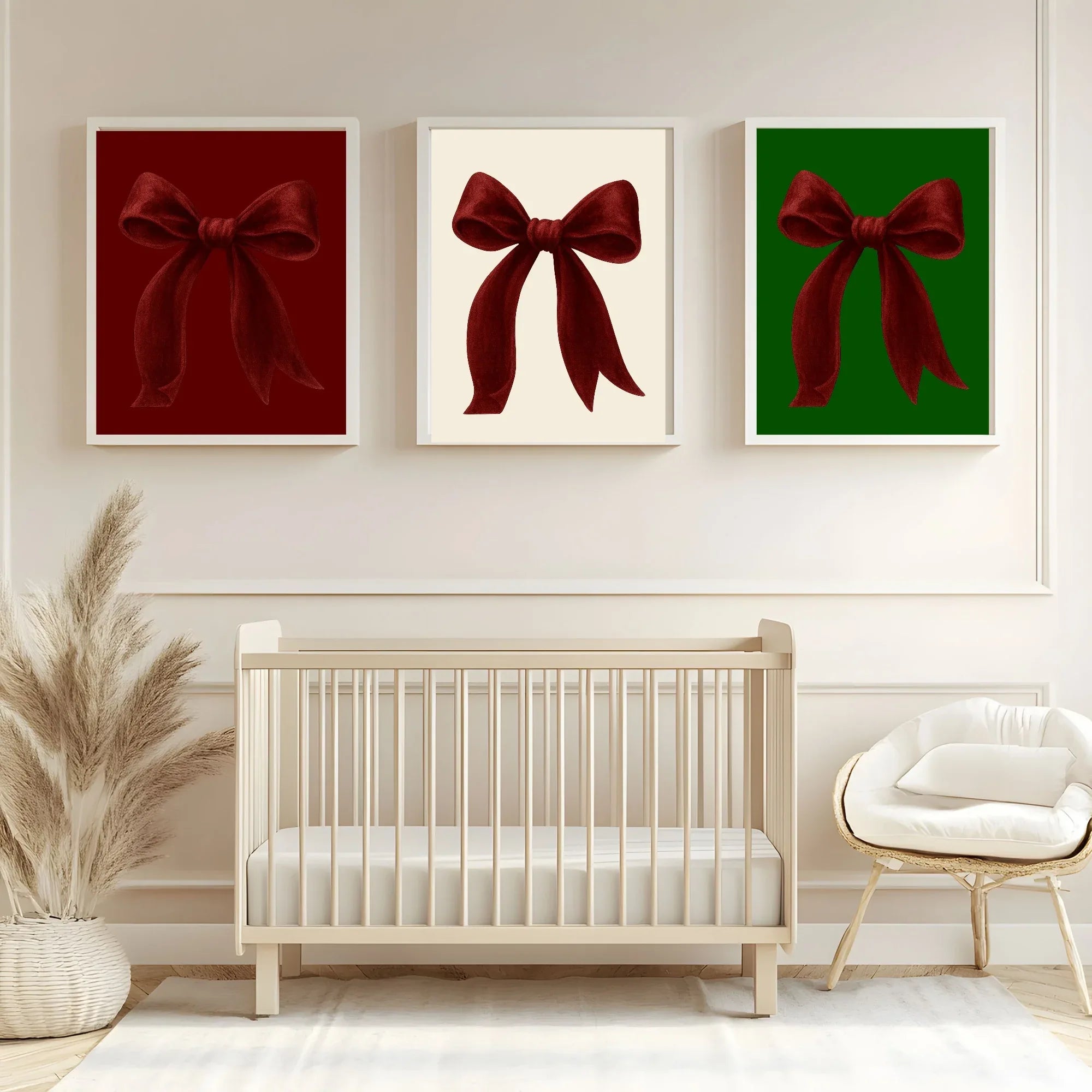 Christmas Red Velvet Bow Print | Colour Options - Larosier Prints