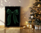 Christmas Green Velvet Bow Print | Colour Options - Larosier Prints