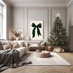 Christmas Green Velvet Bow Print | Colour Options - Larosier Prints