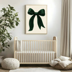 Christmas Green Velvet Bow Print | Colour Options - Larosier Prints