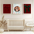Christmas Green Velvet Bow Print | Colour Options - Larosier Prints