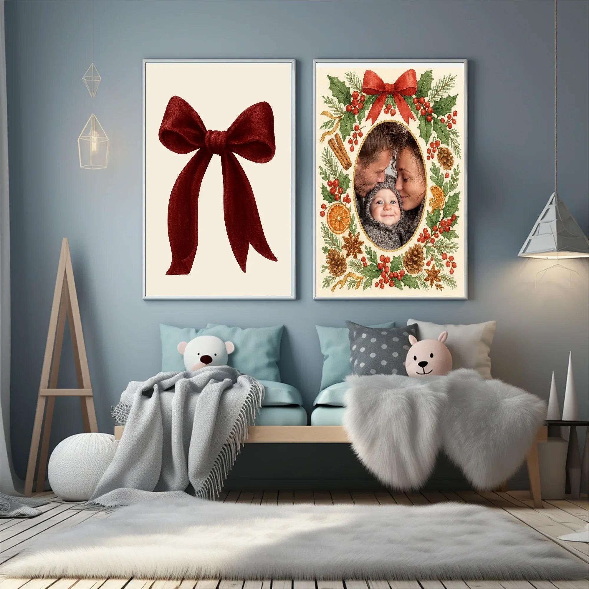 Christmas Fruit Border Photo Print - Larosier Prints